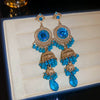 Wholesale Women's Retro Metal Geometric Tassel Earrings With Electroplating Design