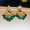 Wholesale Women's Retro Metal Geometric Tassel Earrings With Electroplating Design
