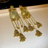 Wholesale Women's Retro Metal Geometric Tassel Earrings With Electroplating Design