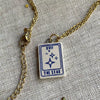 Wholesale Women's Retro Minimalist Geometric Heart Tarot Copper Goldplated Necklace