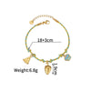 Wholesale Women's Retro Multielement Titanium Steel Fruitshaped Electroplated Bracelet