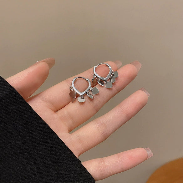 Wholesale Women's Retro Natural Style Alloy 925 Silver Electroplated Zircon Pearl Earrings With Flower And Geometric Patterns