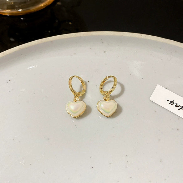 Wholesale Women's Retro Natural Style Alloy 925 Silver Electroplated Zircon Pearl Earrings With Flower And Geometric Patterns