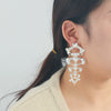 Wholesale Women's Retro Niche Trendy Exaggerated Skeletonshaped Geometric Zinc Alloy Earrings