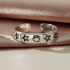 Wholesale Women's Retro Open Star Ring Jewelry Copper Electroplated
