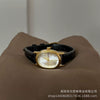 Wholesale Women's Retro Oval Alloy Case Leather Strap Watch Medieval Style