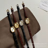 Wholesale Women's Retro Oval Alloy Case Leather Strap Watch Medieval Style