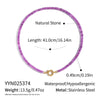Wholesale Women's Retro Palace Style Geometric 18K Real Gold Plated Natural Stone Beaded Handmade Necklace