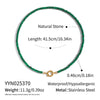 Wholesale Women's Retro Palace Style Geometric 18K Real Gold Plated Natural Stone Beaded Handmade Necklace
