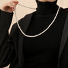 Wholesale Women's Retro Pearl Jewelry Ball Chain Necklace With Drop Shape Design And Electroplating Treatment