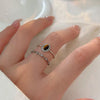 Wholesale Women's Retro S925 Sterling Silver Tiger Eye Stone Ring