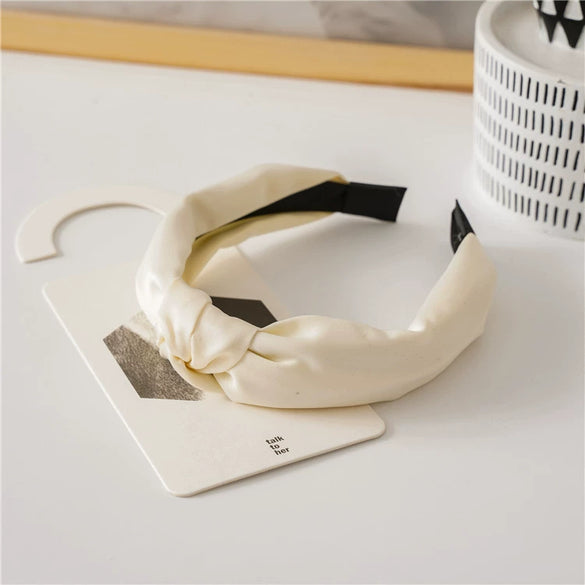 Wholesale Women's Retro Satin Handmade Knotted Hair Band Hair Accessories