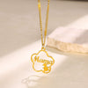 Wholesale Women's Retro Stainless Steel Love Necklace With Heart Shape Letters Pendant And Cross Chain Electroplated