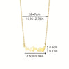 Wholesale Women's Retro Stainless Steel Love Necklace With Heart Shape Letters Pendant And Cross Chain Electroplated