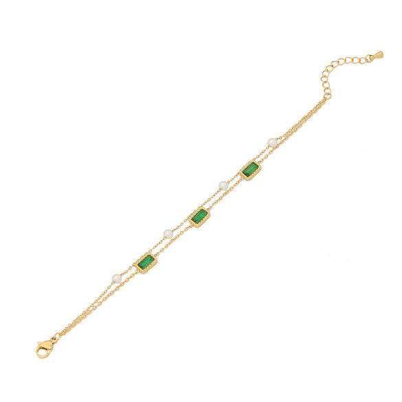 Wholesale Women's Retro Star Pattern Stainless Steel Electroplated Bracelet