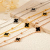 Wholesale Women's Retro Star Pattern Titanium Steel Electroplated Anklet