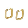 Wholesale Women's Retro Stylish Geometric Copper Electroplated Earrings