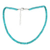 Wholesale Women's Retro Turquoise Beaded Ball Chain Handmade Clavicle Necklace