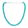 Wholesale Women's Retro Turquoise Beaded Ball Chain Handmade Clavicle Necklace