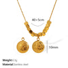 Wholesale Women's Retro Versatile Geometric 316L Stainless Steel Electroplated Necklace Jewelry With Light Luxury Highend Sense