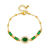 Wholesale Women's Retro Versatile Goldplated Stainless Steel Oval Geometric Chain Bracelet