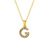 Wholesale Women's Rhinestone And Titanium Steel Diamond Inlaid Cross Chain Alphabet Necklace With Letters Numbers And Text