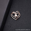 Wholesale Women's Rhinestone Pearl Brooch Retro Artistic Jewelry Accessory