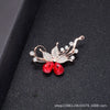 Wholesale Women's Rhinestone Pearl Brooch Retro Artistic Jewelry Accessory