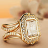 Wholesale Women's Ring Alloy Geometric Retro Exaggerated Simple Personality Electroplated