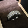 Wholesale Women's Ring Copper Gold Plated Zircon Geometric Style