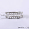 Wholesale Women's Ring Copper Gold Plated Zircon Geometric Style