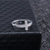Wholesale Women's Ring Copper Silverplated Microinlaid Geometric Jewelry