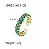 Wholesale Women's Ring Copper Zirconium Oval Geometric Electroplated