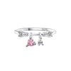 Wholesale Women's Ring S925 Silver Geometric Hip Hop Style