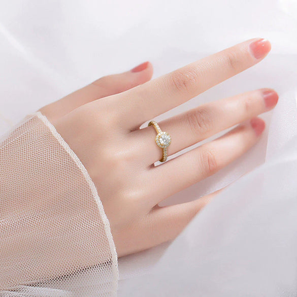 Wholesale Women's Ring S925 Silver Geometric Hip Hop Style