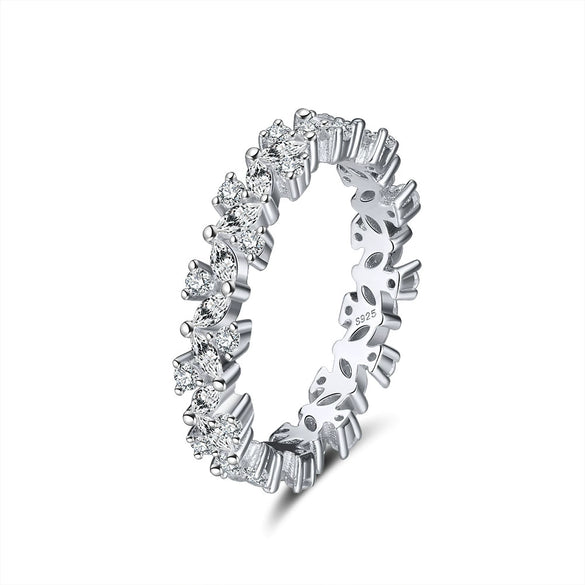 Wholesale Women's Ring S925 Silver Geometric Hip Hop Style
