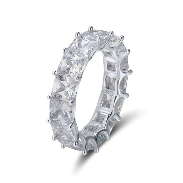 Wholesale Women's Ring S925 Silver Geometric Hip Hop Style