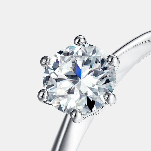 Wholesale Women's Ring S925 Silver Geometric Style Diamond Inlaid