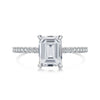 Wholesale Women's Ring S925 Sterling Silver Geometric Design Electroplated With Ice Flower High Carbon Diamond Zircon