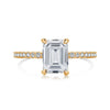 Wholesale Women's Ring S925 Sterling Silver Geometric Design Electroplated With Ice Flower High Carbon Diamond Zircon