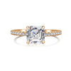 Wholesale Women's Ring S925 Sterling Silver Geometric Design Electroplated With Ice Flower High Carbon Diamond Zircon