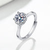 Wholesale Women's Ring S925 Sterling Silver Geometric Electroplating Style