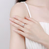 Wholesale Women's Ring S925 Sterling Silver Geometric Electroplating Style