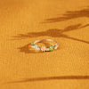 Wholesale Women's Ring S925 Sterling Silver Geometric Flower Diamond Electroplated