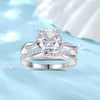 Wholesale Women's Ring 925 Silver Mobius Double Ring With Geometric Style And Electroplating Treatment