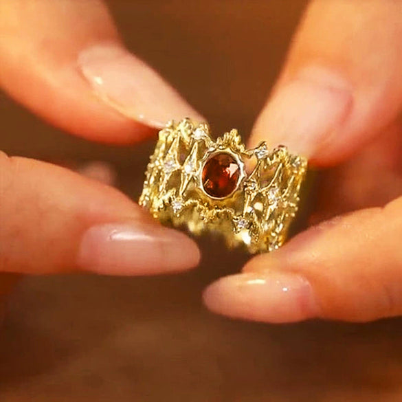 Wholesale Women's Rings Copper Geometric Rhombus Inlaid With Zircon Roman Old Money Style