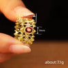 Wholesale Women's Rings Copper Geometric Rhombus Inlaid With Zircon Roman Old Money Style