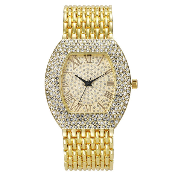 Wholesale Women's Roman Style Fashion Metal Round Dial Quartz Watch
