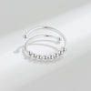 Wholesale Women's Rotatable Decompression Anxiety Ring S925 Sterling Silver Geometric Electroplated