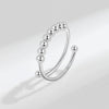 Wholesale Women's Rotatable Decompression Anxiety Ring S925 Sterling Silver Geometric Electroplated